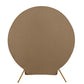 7.5ft Taupe Round Spandex Fit Wedding Backdrop Stand Cover