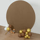7.5ft Taupe Round Spandex Fit Wedding Backdrop Stand Cover