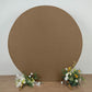 7.5ft Taupe Round Spandex Fit Wedding Backdrop Stand Cover