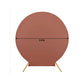 7.5ft Terracotta (Rust) Round Spandex Fit Wedding Backdrop Stand Cover