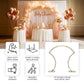 7ft double-curved gold metal arch for balloon and flower display.
