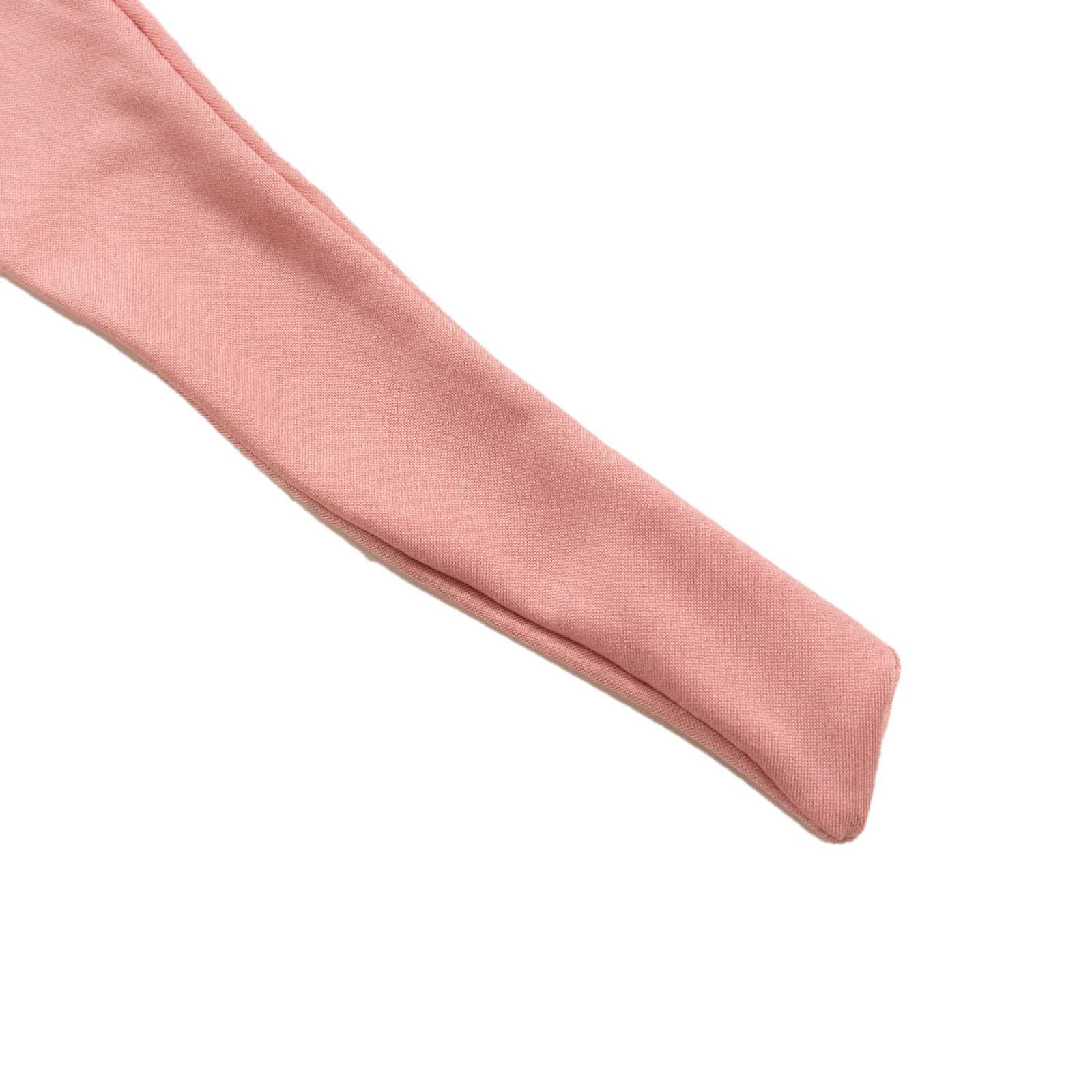 Dusty rose spandex crescent moon wedding arch cover, custom fitted.