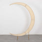 7.5ft Beige Spandex Crescent Moon Wedding Arch Cover, Custom Fitted Chiara Backdrop Stand Cover