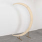 7.5ft Beige Spandex Crescent Moon Wedding Arch Cover, Custom Fitted Chiara Backdrop Stand Cover