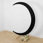 7.5ft Black Spandex Crescent Moon Wedding Arch Cover, Custom Fitted Chiara Backdrop Stand Cover