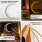 7.5ft Black Crescent Moon Wedding Arch Cover for Events and Photos