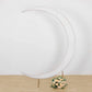 7.5ft White Spandex Crescent Moon Wedding Arch Cover, Custom Fitted Chiara Backdrop Stand Cover
