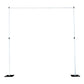 12ft Aluminum Adjustable Backdrop Stand with Heavy Steel Base Plate, Commercial Grade DIY Pipe and Drape Photography Background Frame