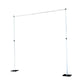 12ft Aluminum Adjustable Backdrop Stand with Heavy Steel Base Plate, Commercial Grade DIY Pipe and Drape Photography Background Frame