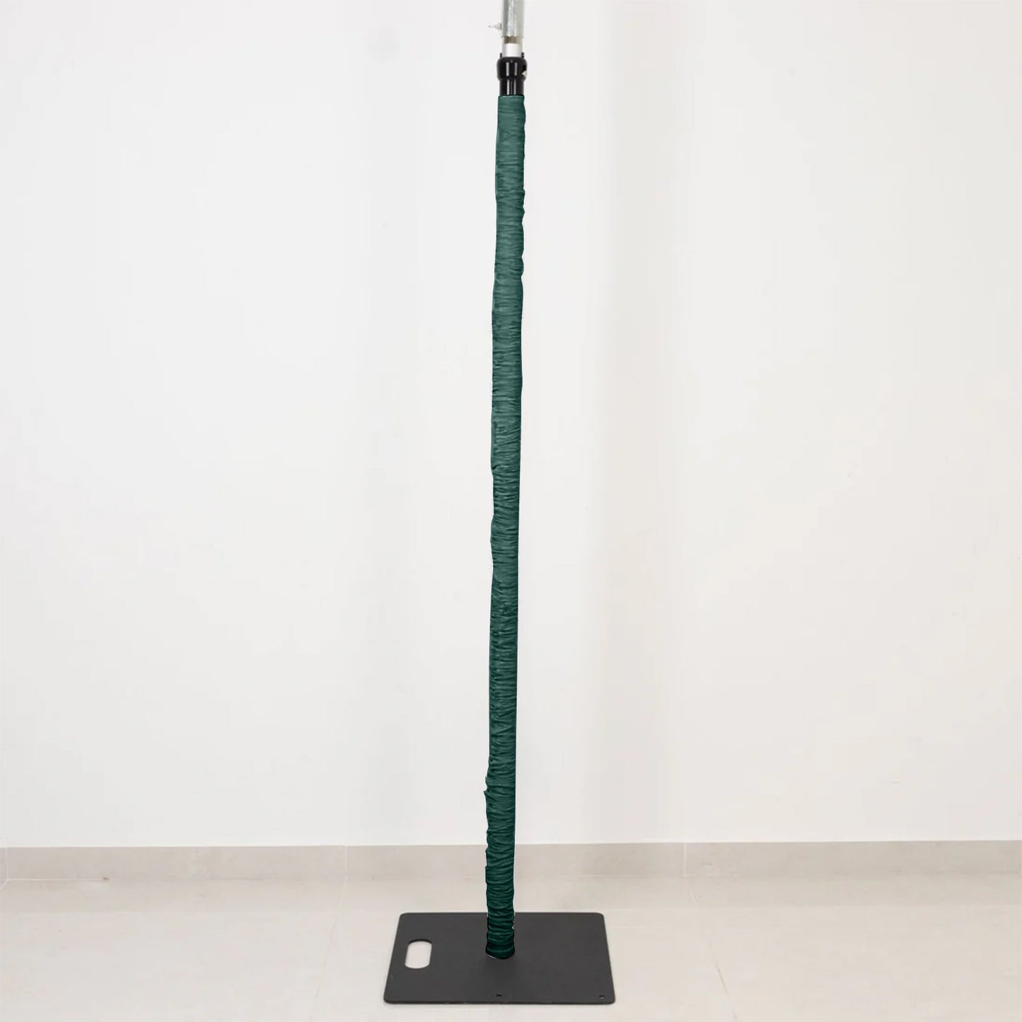 20ft Spandex Upright Pole Cover – Hunter Emerald Green, Stretch Fabric for Curved Aluminum Chandelie