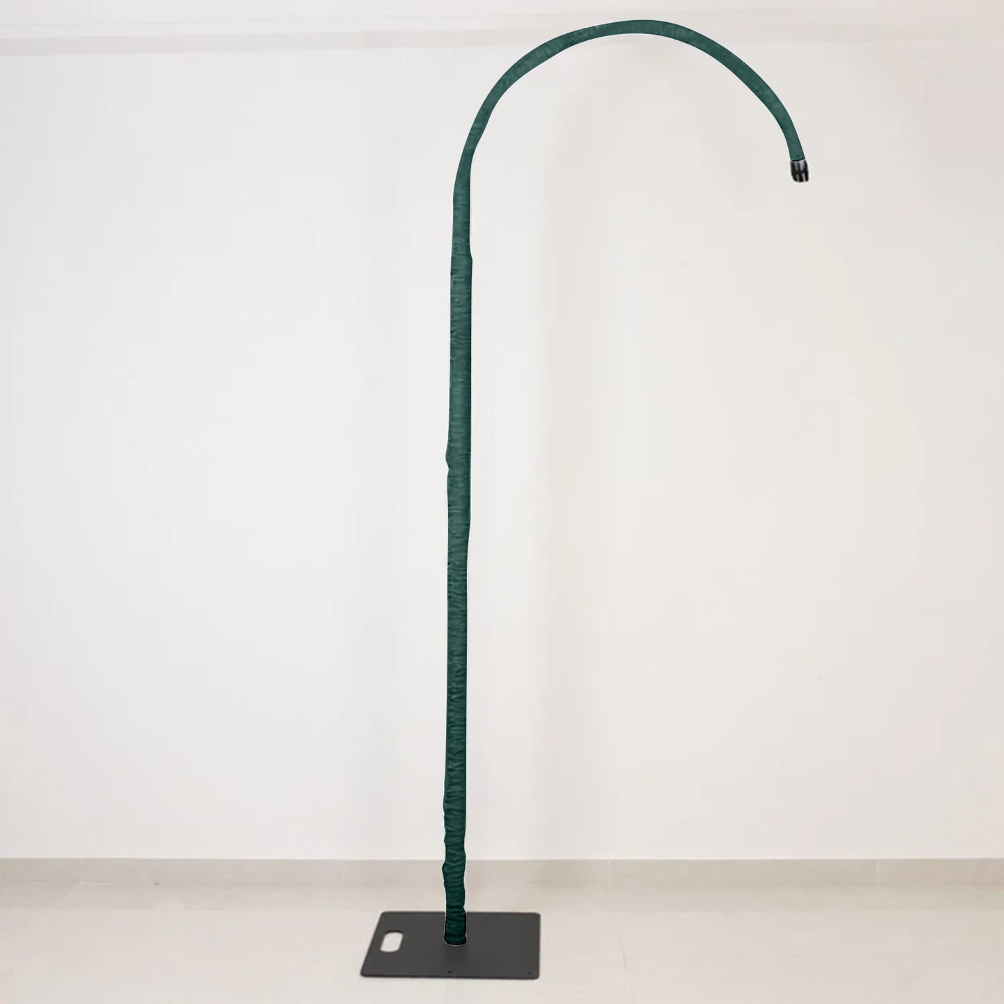 20ft Spandex Upright Pole Cover – Hunter Emerald Green, Stretch Fabric for Curved Aluminum Chandelie