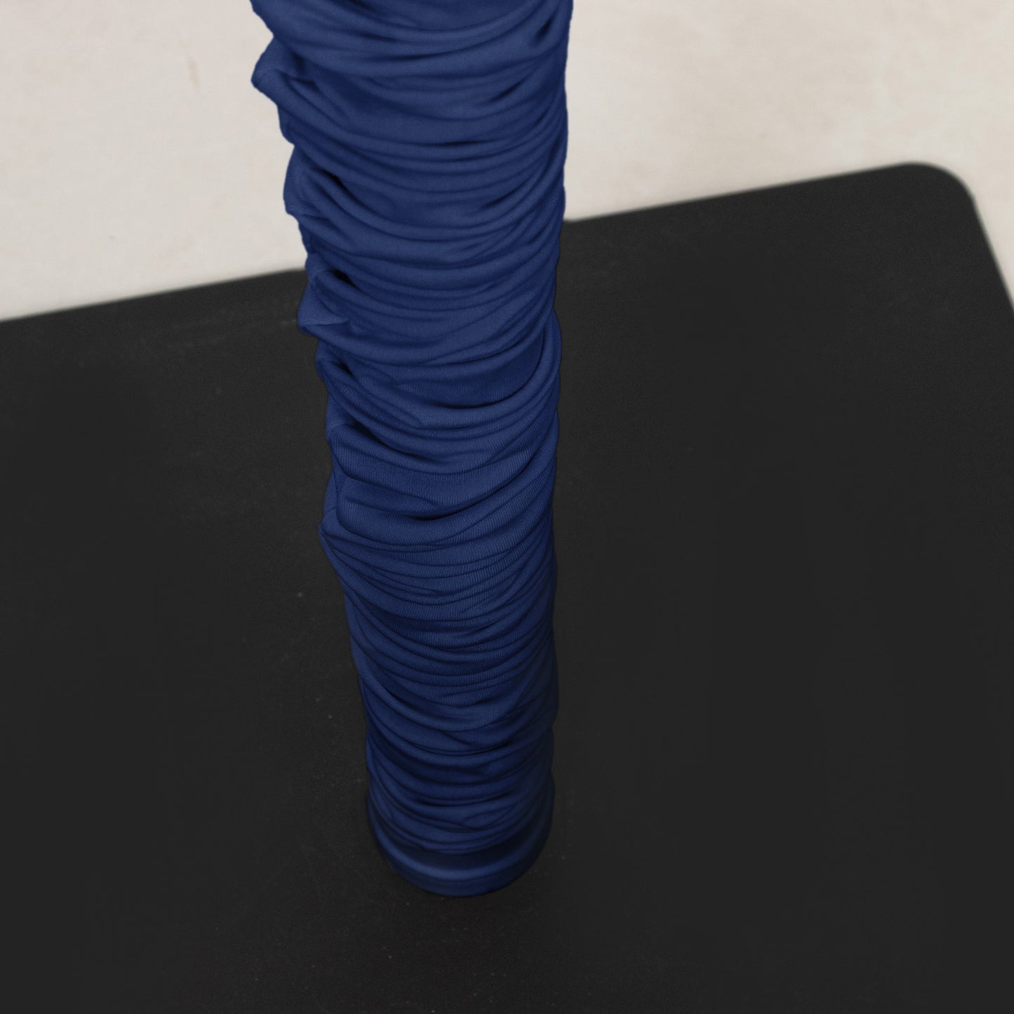 20ft Spandex Upright Pole Cover – Navy Blue, Stretch Fabric for Curved Aluminum Chandelier Hanger, P