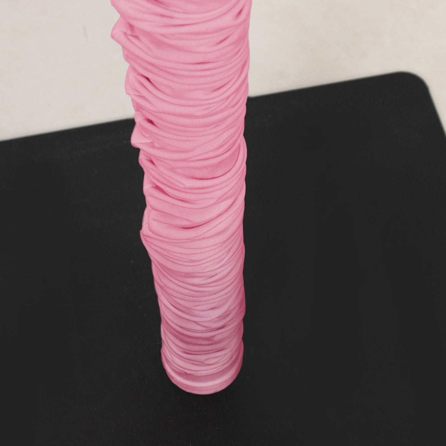 20ft Spandex Upright Pole Cover – Pink, Stretch Fabric for Curved Aluminum Chandelier Hanger, Pipe &