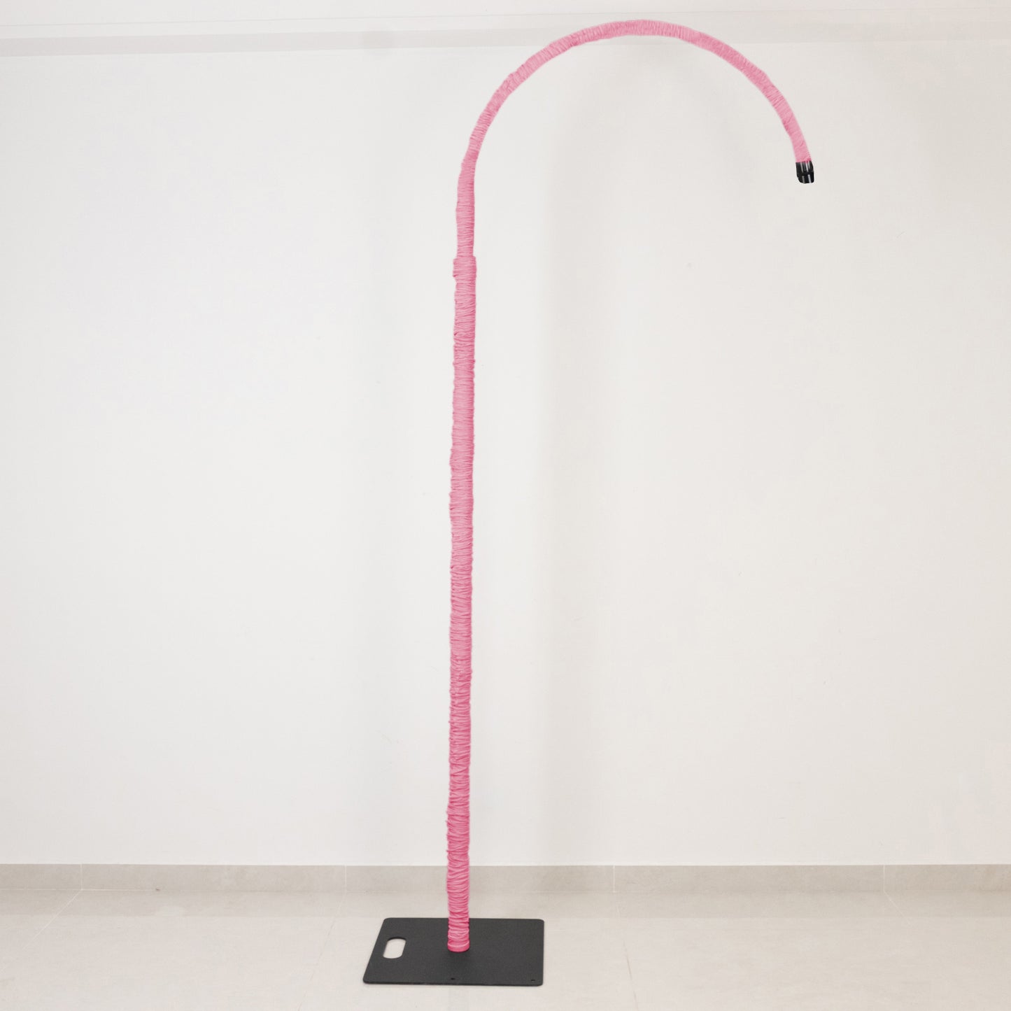 20ft Spandex Upright Pole Cover – Pink, Stretch Fabric for Curved Aluminum Chandelier Hanger, Pipe &