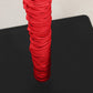 20ft Spandex Upright Pole Cover – Red, Stretch Fabric for Curved Aluminum Chandelier Hanger, Pipe & 