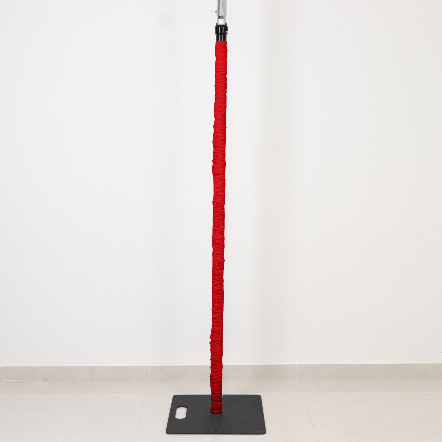20ft Spandex Upright Pole Cover – Red, Stretch Fabric for Curved Aluminum Chandelier Hanger, Pipe & 
