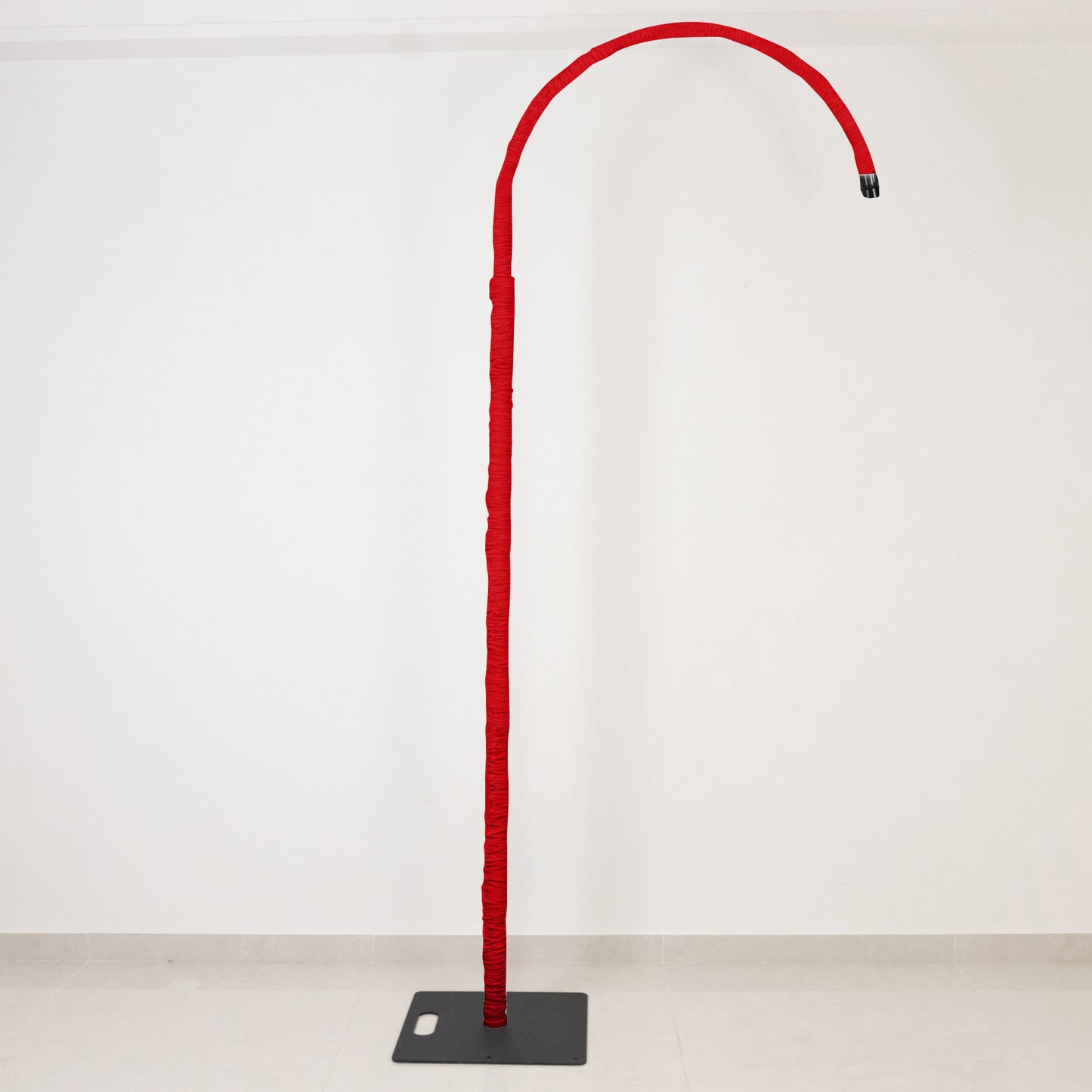 20ft Spandex Upright Pole Cover – Red, Stretch Fabric for Curved Aluminum Chandelier Hanger, Pipe & 