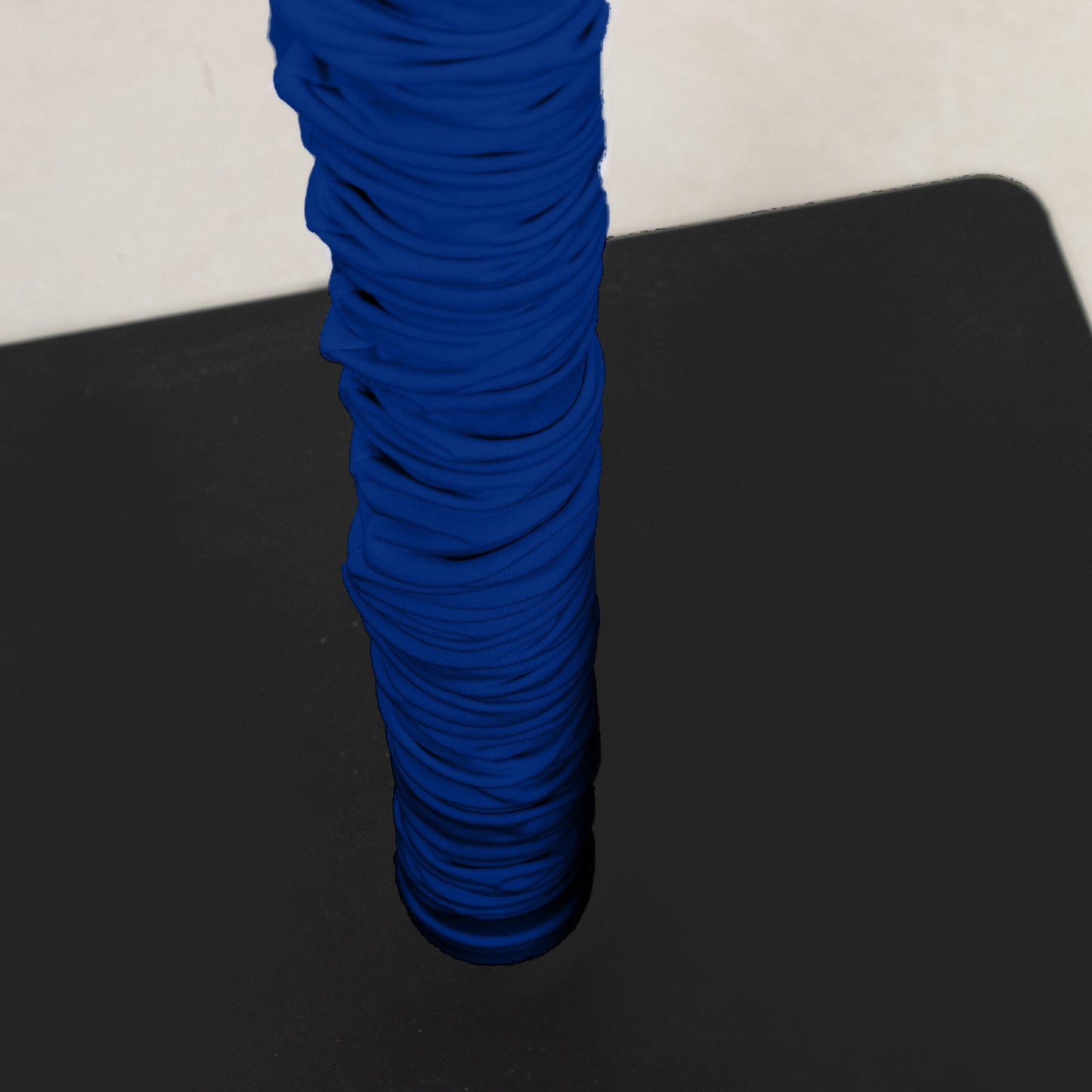 20ft Spandex Upright Pole Cover – Royal Blue, Stretch Fabric for Curved Aluminum Chandelier Hanger, 