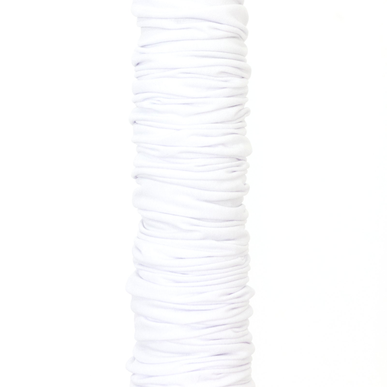 White spandex upright pole cover for event setup and lighting use. #whtbkgd