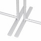 Set of 3 Aluminum Chiara Arch Backdrop Stands Silver – Round Top & Half Moon Frame for Wedding & Eve