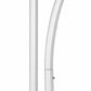 Set of 3 Aluminum Chiara Arch Backdrop Stands Silver – Round Top & Half Moon Frame for Wedding & Eve