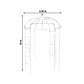 10ft White Metal Birdcage Ceremony Arch – Garden Gazebo Pergola Arbor Trellis for Outdoor Weddings, Vines & Flowers