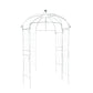 10ft White Metal Birdcage Ceremony Arch – Garden Gazebo Pergola Arbor Trellis for Outdoor Weddings, Vines & Flowers