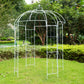 10ft White Metal Birdcage Ceremony Arch – Garden Gazebo Pergola Arbor Trellis for Outdoor Weddings, Vines & Flowers