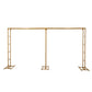 6ftx12ft Gold Rectangular Arbor - Freestanding 6' High Over the Table Stand, Backdrop Stand with Double Frame for Floral Balloon Décor