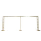 6ftx16ft Gold Rectangular Arbor - Freestanding 6' High Over the Table Stand, Backdrop Stand with Double Frame for Floral Balloon Décor