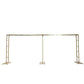 6ftx16ft Gold Rectangular Arbor - Freestanding 6' High Over the Table Stand, Backdrop Stand with Double Frame for Floral Balloon Décor