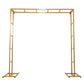 6ftx6ft Gold Square Arbor - Freestanding 6' High Over the Table Stand, Backdrop Stand with Double Frame for Floral Balloon Décor