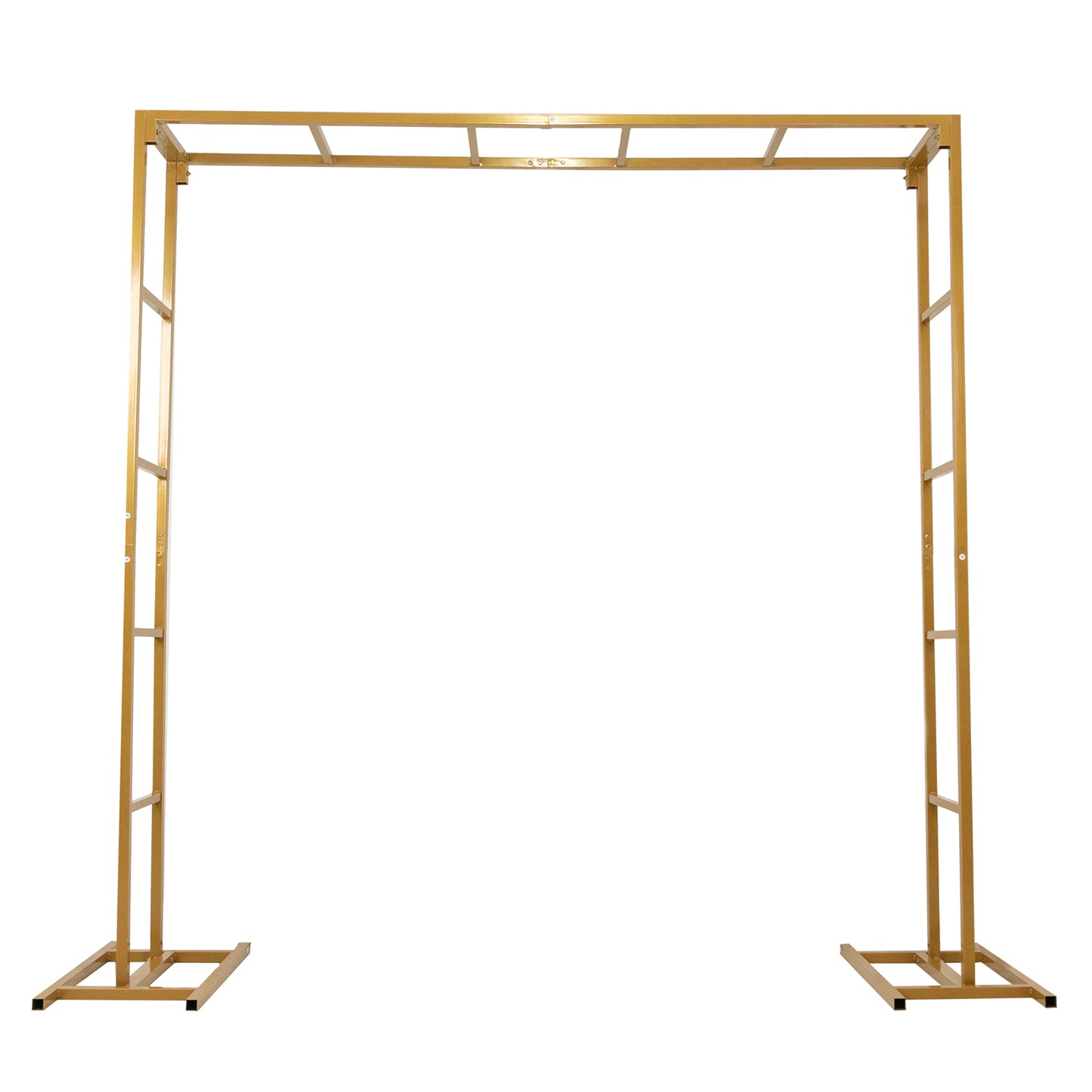 6ftx6ft Gold Square Arbor - Freestanding 6' High Over the Table Stand, Backdrop Stand with Double Frame for Floral Balloon Décor
