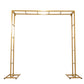 6ftx6ft Gold Square Arbor - Freestanding 6' High Over the Table Stand, Backdrop Stand with Double Frame for Floral Balloon Décor