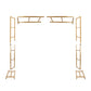 6ftx6ft Gold Square Arbor - Freestanding 6' High Over the Table Stand, Backdrop Stand with Double Frame for Floral Balloon Décor