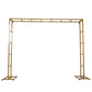 6ftx8ft Gold Rectangular Arbor - Freestanding 6' High Over the Table Stand, Backdrop Stand with Double Frame for Floral Balloon Décor