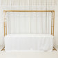 6ftx8ft Gold Rectangular Arbor - Freestanding 6' High Over the Table Stand, Backdrop Stand with Double Frame for Floral Balloon Décor