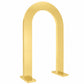 7.8ft Gold Mirror Finish Wedding Arch Backdrop Stand, Round Top Design with PVC Board Frame - Ceremo