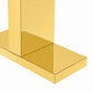 7.8ft Gold Mirror Finish Wedding Arch Backdrop Stand, Round Top Design with PVC Board Frame - Ceremo