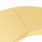 7.8ft Gold Mirror Finish Wedding Arch Backdrop Stand, Round Top Design with PVC Board Frame - Ceremo