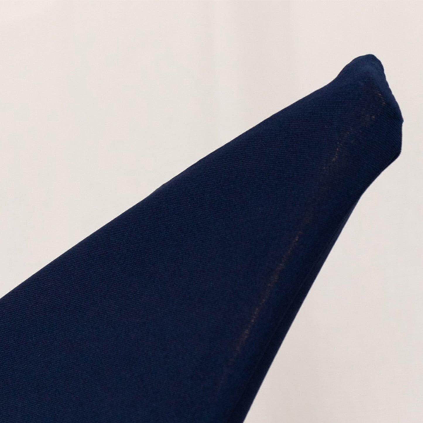 Navy blue spandex crescent moon backdrop stand cover for weddings.