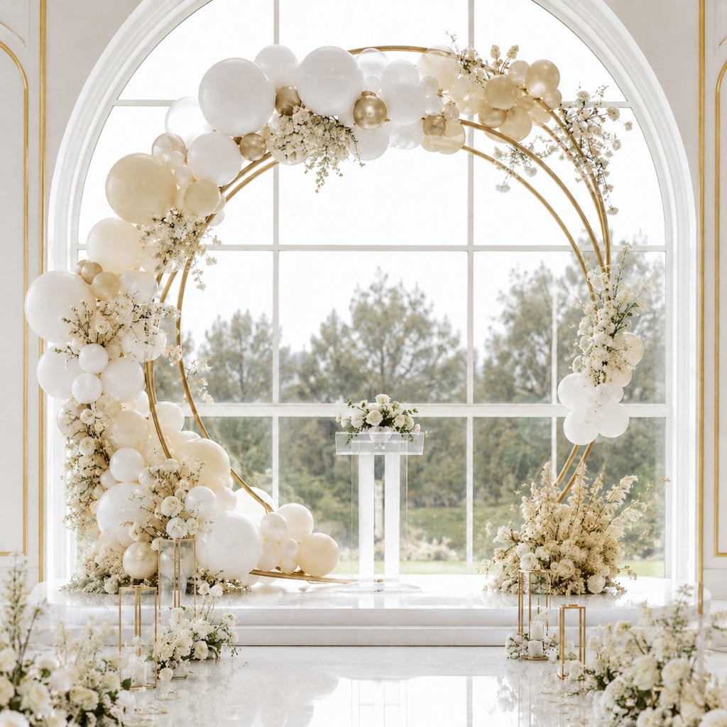 Gold Flexible PVC Pipe 32ft with Cutter – Bendable Tubing for Artificial Flower Installations, Ballo