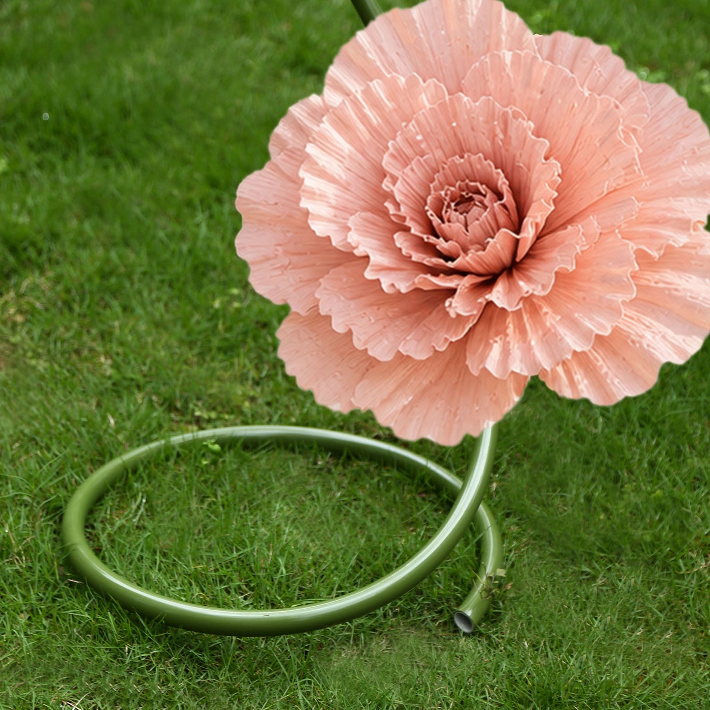 Green Flexible PVC Pipe 32ft with Cutter – Bendable Tubing for Artificial Flower Installations, Ball