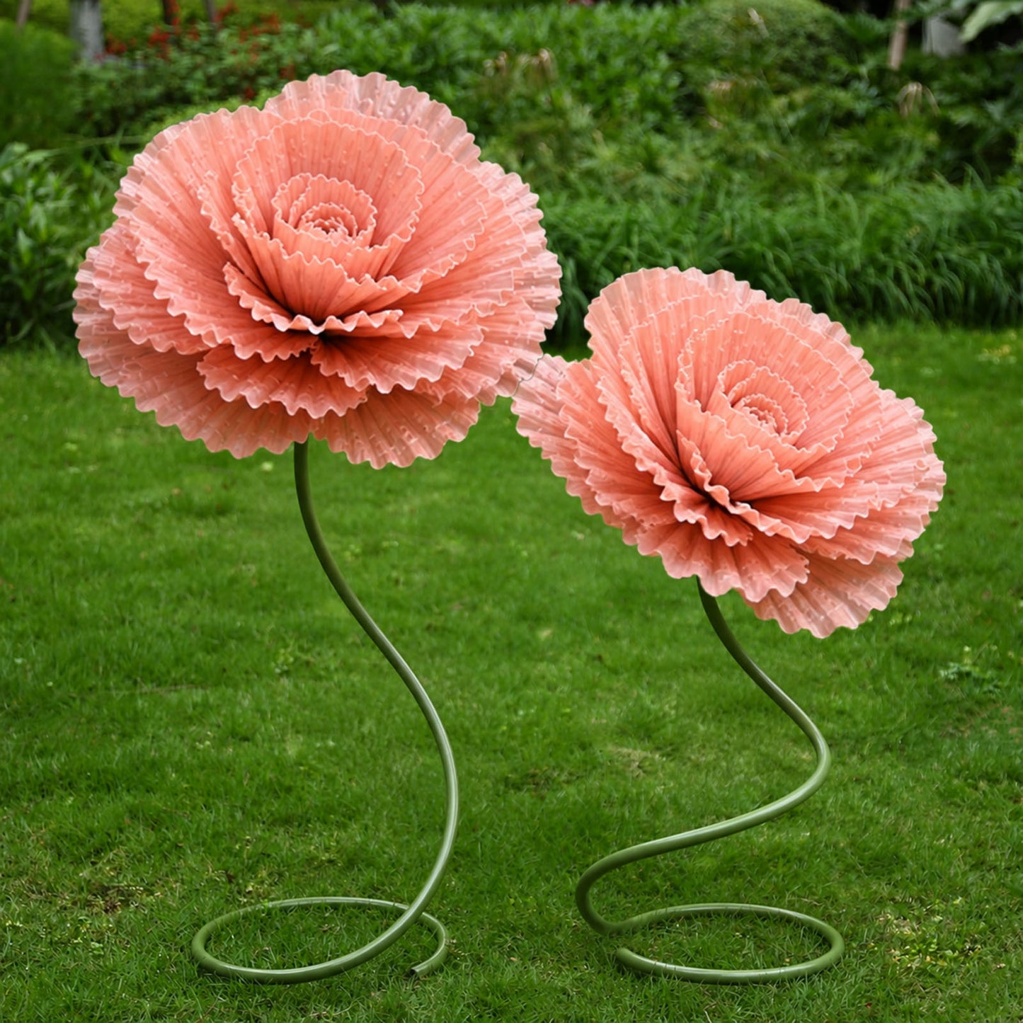 Green Flexible PVC Pipe 32ft with Cutter – Bendable Tubing for Artificial Flower Installations, Ball
