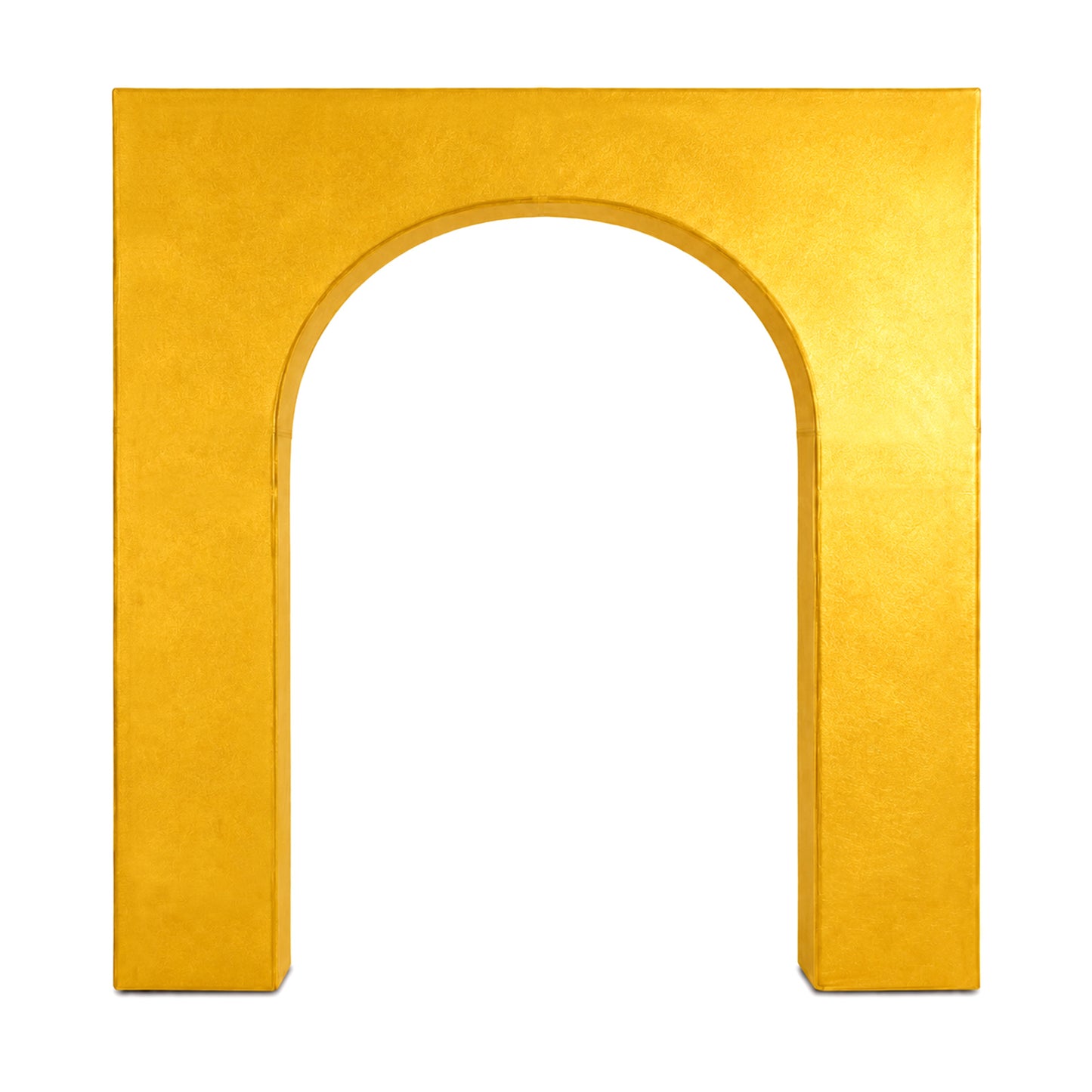 7ft Gold Metallic Spandex Backdrop Stand Cover for Arc de Triomphe Stand, Stretch Fitted Floral Ball
