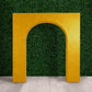 7ft Gold Metallic Spandex Backdrop Stand Cover for Arc de Triomphe Stand, Stretch Fitted Floral Ball