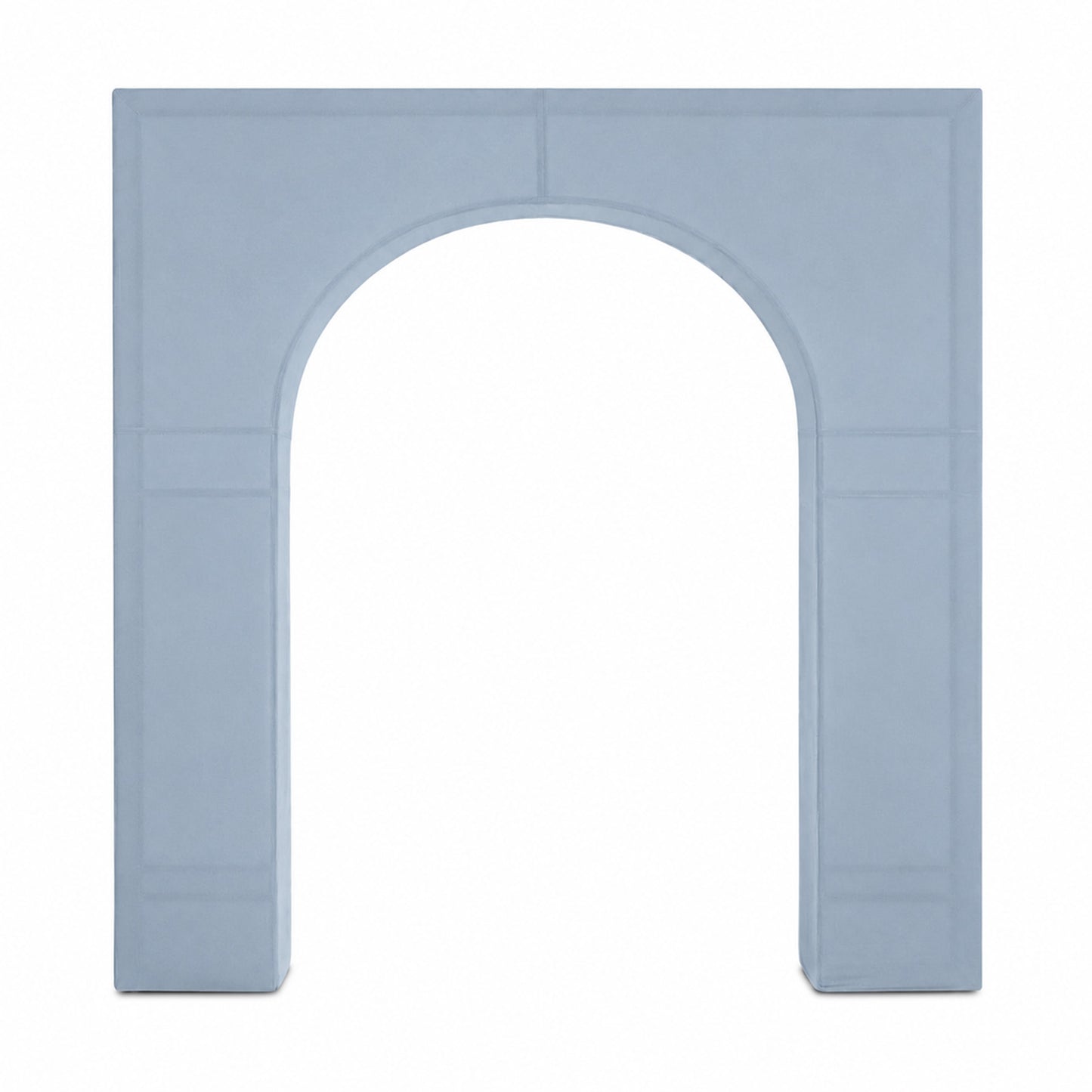 7ft Dusty Blue Spandex Backdrop Stand Cover for Arc de Triomphe Stand, Stretch Fitted Floral Balloon