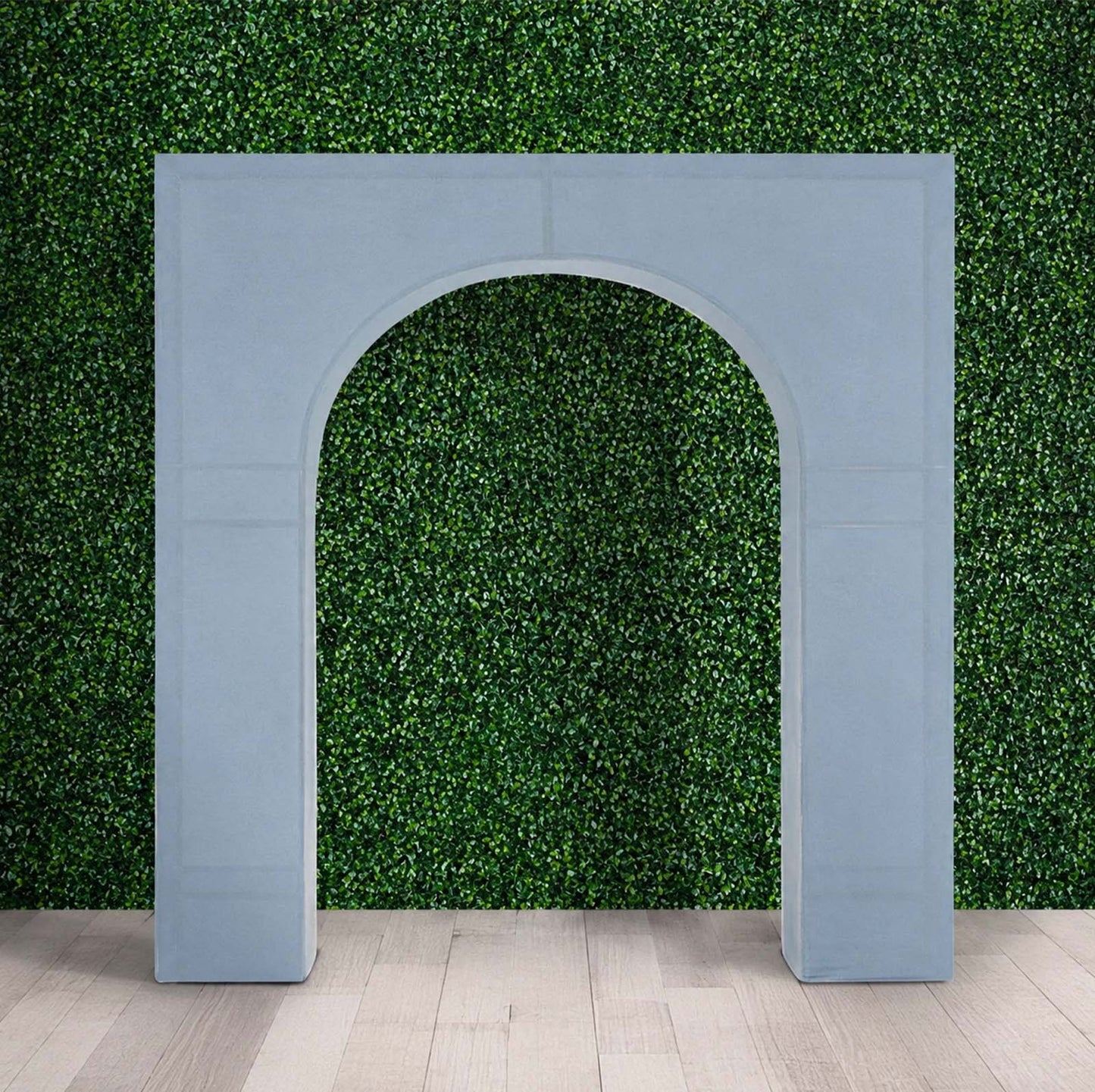 7ft Dusty Blue Spandex Backdrop Stand Cover for Arc de Triomphe Stand, Stretch Fitted Floral Balloon