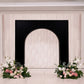7ft Black Spandex Backdrop Stand Cover for Arc de Triomphe Stand, Stretch Fitted Floral Balloon Fram