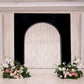 7ft Black Spandex Backdrop Stand Cover for Arc de Triomphe Stand, Stretch Fitted Floral Balloon Fram